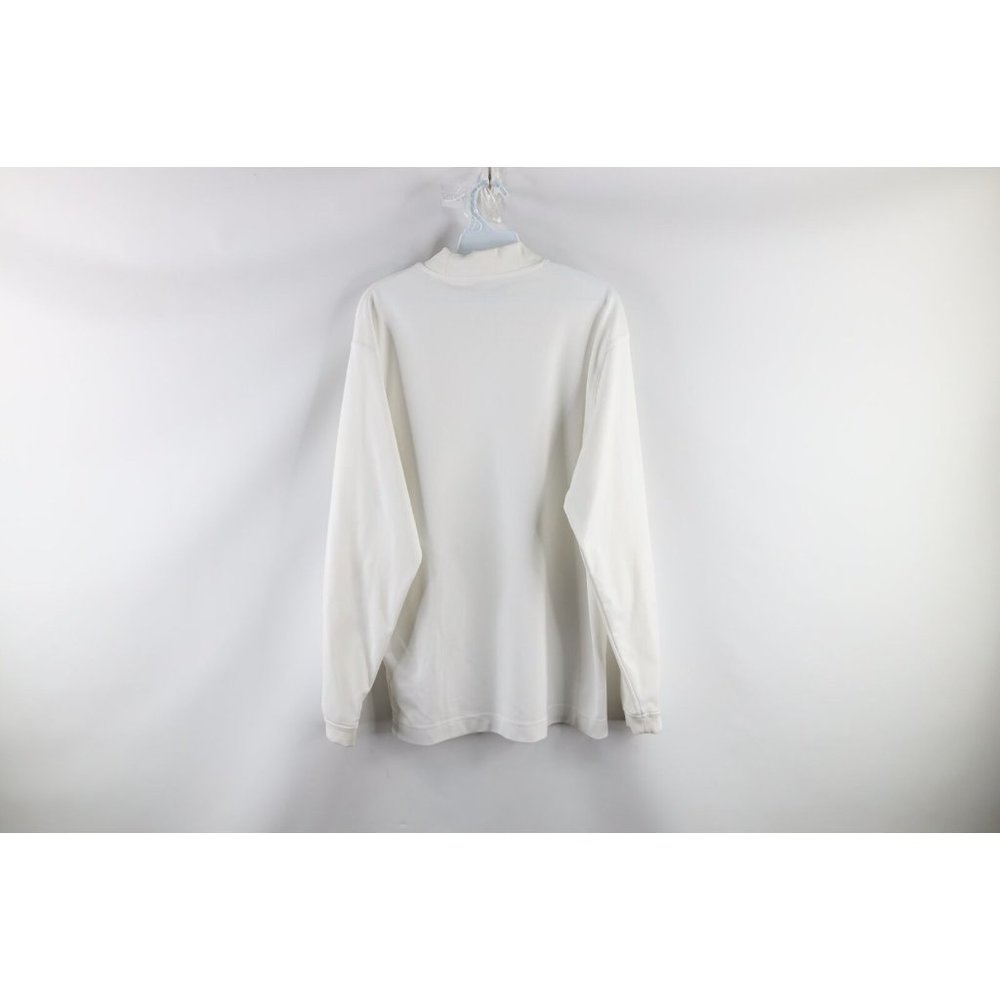Nike Golf Mens Medium Travis Scott Mini Swoosh Mock Neck Long Sleeve Shirt White - Picture 6 of 8